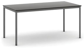 Jedálenský stôl, 1600 x 800 mm, doska wenge, podnož tm. sivá