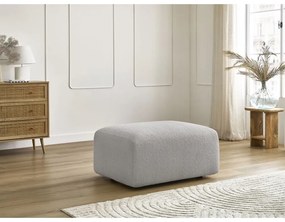 Svetlosivá podnožka z textílie bouclé Tina – Bobochic Paris