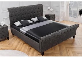 Posteľ 41413 180x200cm Kensington Microfaser Tmavošedá  - Komfort-nábytok