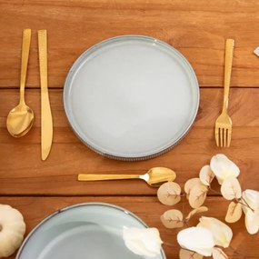 Dezertný tanier SANOS rebrovaný /sivý 707247