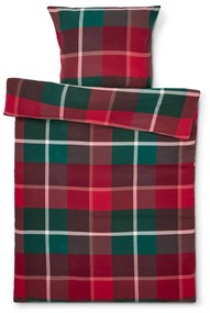 Flanelová posteľná bielizeň, viacfarebná károvaná, štandardná veľkosť