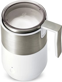Indukčný napeňovač mlieka, krémovobiely