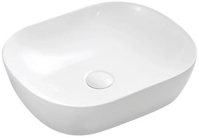 Mereo Mereo, Umývadlo na dosku bez prepadu, 465x375x115 mm, okrúhle, keramické - pre zaslanie na palete, MER-UC473812O