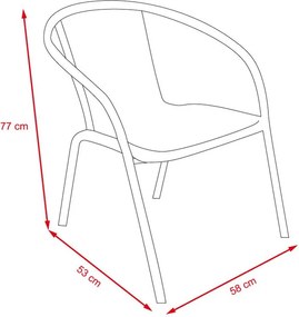Set záhradného nábytku 6-dielny Avenberg Monza