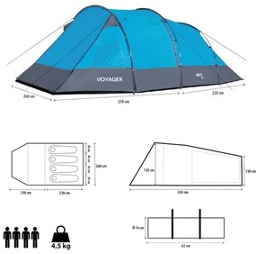 Kempingový stan NILS Camp NC3027 Voyager