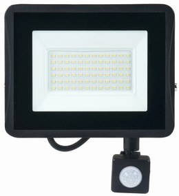 BERGE LED reflektor IVO so snímačom PIR - 50W - IP65 - 4250Lm - teplá biela - 3000K