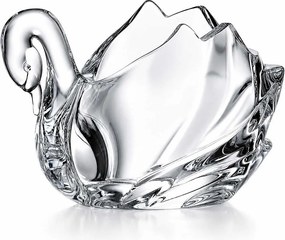 Crystal Bohemia svietnik Labuť 11 cm