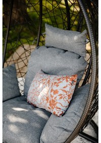 Tmavosivé závesné kreslo z umelého ratanu Bonami Selection Noela