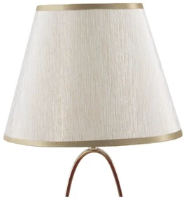 Biela stolová lampa s konštrukciou v zlatej farbe Mauro Ferretti Flush