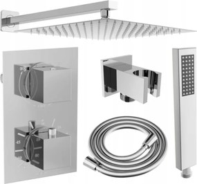 Mexen Cube DR02 podomietková sprchová sada s dažďovou sprchou 30 cm, chróm - 77502DR0230-00