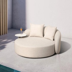 COSY plážová posteľ taupe