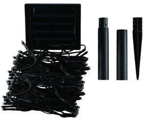 DECOLED Venkovní řetěz SOLAR 20 m, ledově bílá, 200 diod