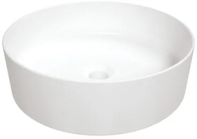 Keramické umývadlo na dosku biele ROUND 40 cm