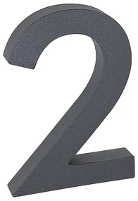 Domové číslo v „3D“ prevedení so štruktúrovaným povrchom RICHTER RN.100LV, 8, RICHTER antracit matná