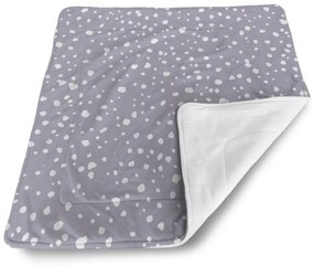 Sablio Deka pre bábätko Biele fliačiky na fialovej - 80x100 cm