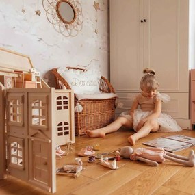 Tapeta kúzelnej labute béžovej 280x100 cm