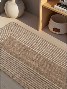 Obojstranný/ručne tkaný jutový behúň v svetlo prírodnej farbe/v tmavo prírodnej farbe 80x200 cm Juno – Hanse Home
