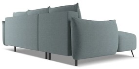 Svetlomodrá rohová pohovka (ľavý roh) Malie – Makamii