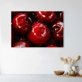 Obraz na plátně, Červené třešně - 120x80 cm