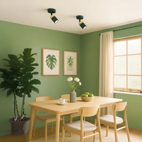 Brilagi - Nástenné bodové svietidlo POKER 1xGU10/25W/230V zelená