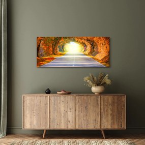Obraz - Brána z korún stromov (120x50 cm)