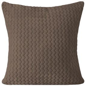 DEKORAČNÁ OBLIEČKA NA VANKÚŠ ONYX 40X40 CM HNEDÁ