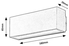 Rabalux MATARO LED vonkajšie nástenné svietidlo 77075