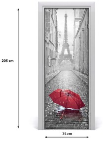 Fototapeta samolepiace na dvere dáždnik Francúzsko 75x205 cm