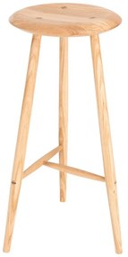 Barová stolička z dubového dreva v prírodnej farbe (výška sedadla 75 cm) Blanc – Gazzda