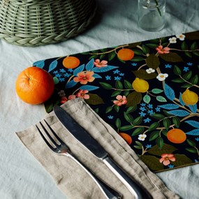 Rifle Paper Co. Korkové prestieranie Citrus Grove – set 4 ks