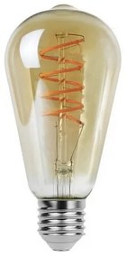 Rabalux Dekoratívna LED filament žiarovka s točeným vl., jantárová, E27, ST64, 4 W, 300lm