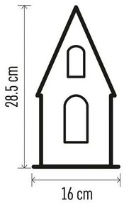 LED Vianočná dekorácia 3xLED/2xAA béžová