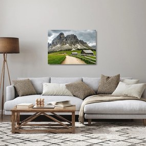 Sklenený obraz - V rakúskych horách (70x50 cm)
