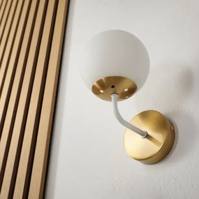 Brilagi - Nástenná lampa MALIVA 1xE14/15W/230V zlatá/biela