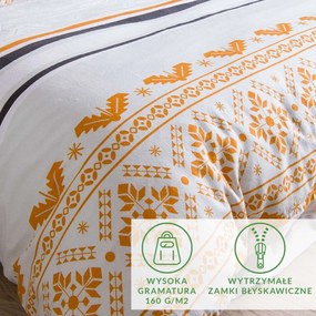 VIANOČNÉ FLANELOVÉ OBLIEČKY FLANELOVE 160X200 CM, 2KS 70X80 CM VZOROVANÉ