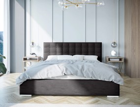 Moderná čalúnená posteľ KRATKA - Drevený rám,160x200