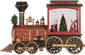 Christmas Decoration With LED Lighting And Music Train 31x10x19 Cm / 3xAA Red Plastic - 31*10*19 cm / 3*AA