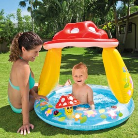 INTEX Detský bazén so strieškou Muchotrávka