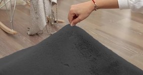 Protišmykový koberec RABBIT sivý kruh