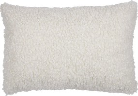 Biely plyšový kučeravý vankúš Curly Teddy White Off - 40*15*60cm