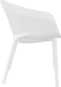 SKY PRO záhradná stolička white