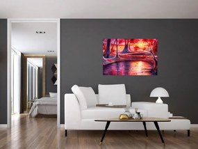 Obraz čarovného lesa (90x60 cm)