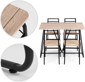 Sada nábytku do jedálne, kuchyne, stôl, 4 stoličky PARIS