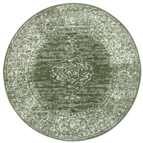 Kusový koberec Gloria 105519 Green kruh, 160x160 (priemer) kruh, zelená, obývacia izba, Hanse Home