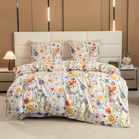 Obliečky z mikrovlákna WILDFLOWERS farebné Rozmer obliečky: 70 x 90 cm | 140 x 220 cm