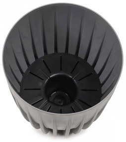 Kvetináč PÁSKOVANÝ ECO I 39 cm latte