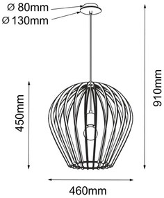 Amplex 5016 - Luster na lanku BALA 1xE27/20W/230V béžová