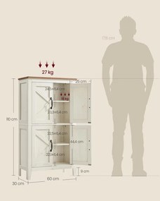 Kúpeľňová skrinka BBK773W01 biela