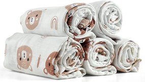 Polášek Látkové plienky 5 kusov: Medvedík a šípy