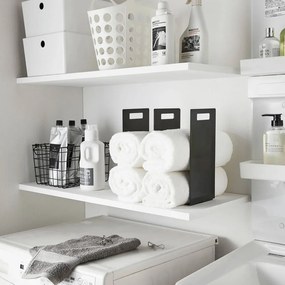 Čierne kovové stojany na uteráky v súprave 2 ks Tower – YAMAZAKI